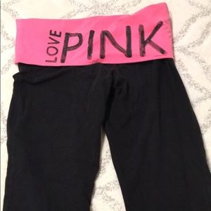Vs pink bootcut yoga pants